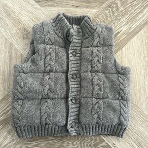 Janie and Jack puffy cable vest